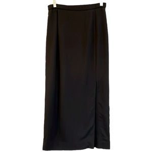 VINTAGE PENDLETON WOOL BLEND PENCIL SKIRT BLACK SIZE 6